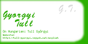 gyorgyi tull business card